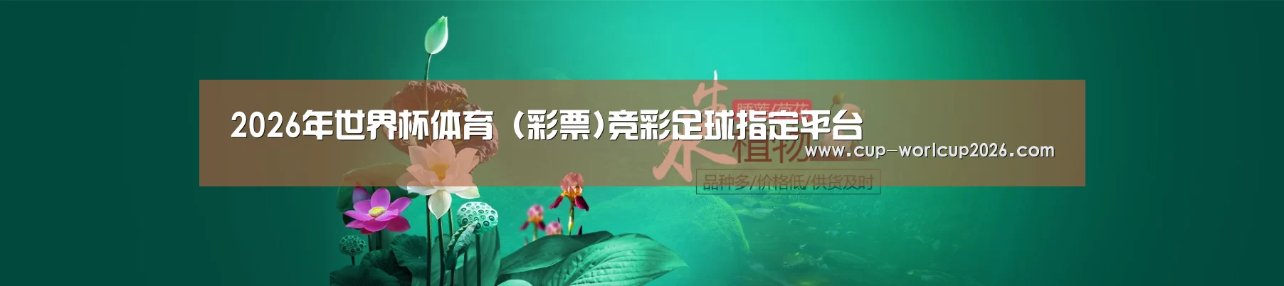 鲜花水草花卉网站模板